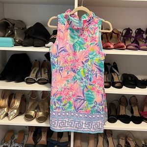 Lilly Pulitzer ruffle collar romper size 4